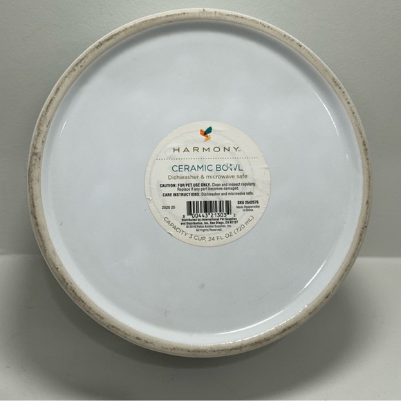 GOOD DOG Ceramic Dog Food Water Bowl with Bone - Picture 5 of 9